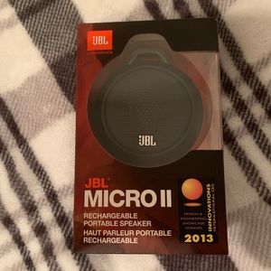 JBL Micro II Rechargeable Portable Speaker - Brand New